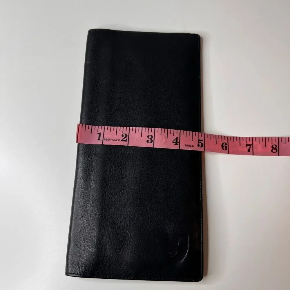 Vintage leather passport and traveling documents holder